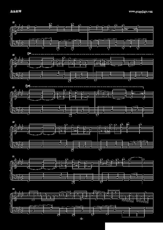 happiness of marionette （选自《海猫鸣泣之时》）钢琴曲谱（图3）