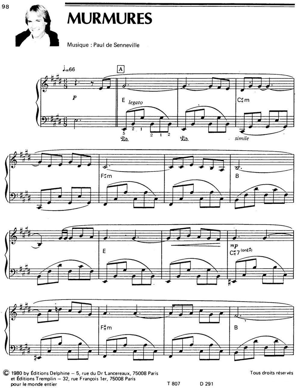 MURMURES钢琴曲谱（图1）