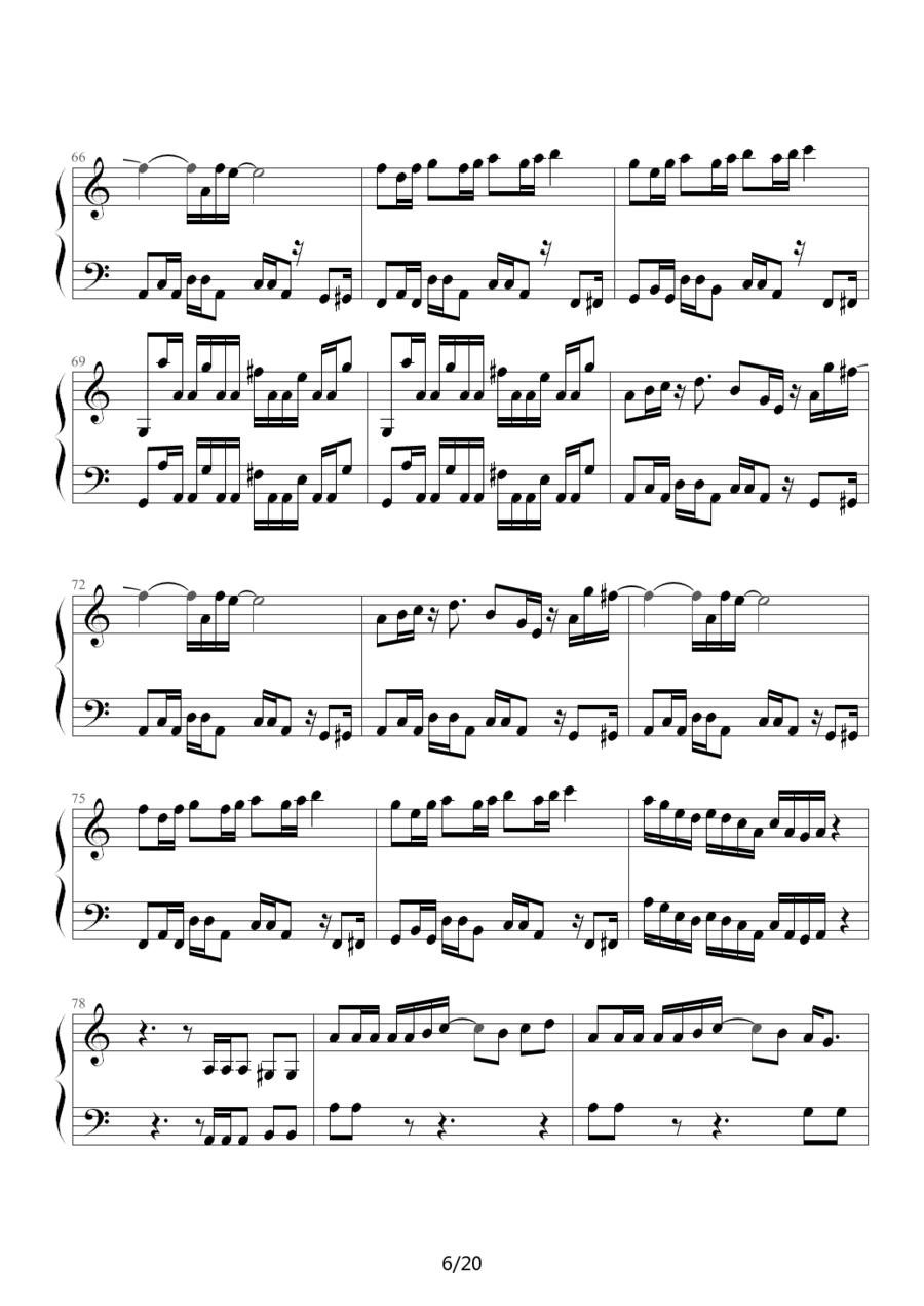 魂斗罗（韦昌宜制谱版）钢琴曲谱（图6）