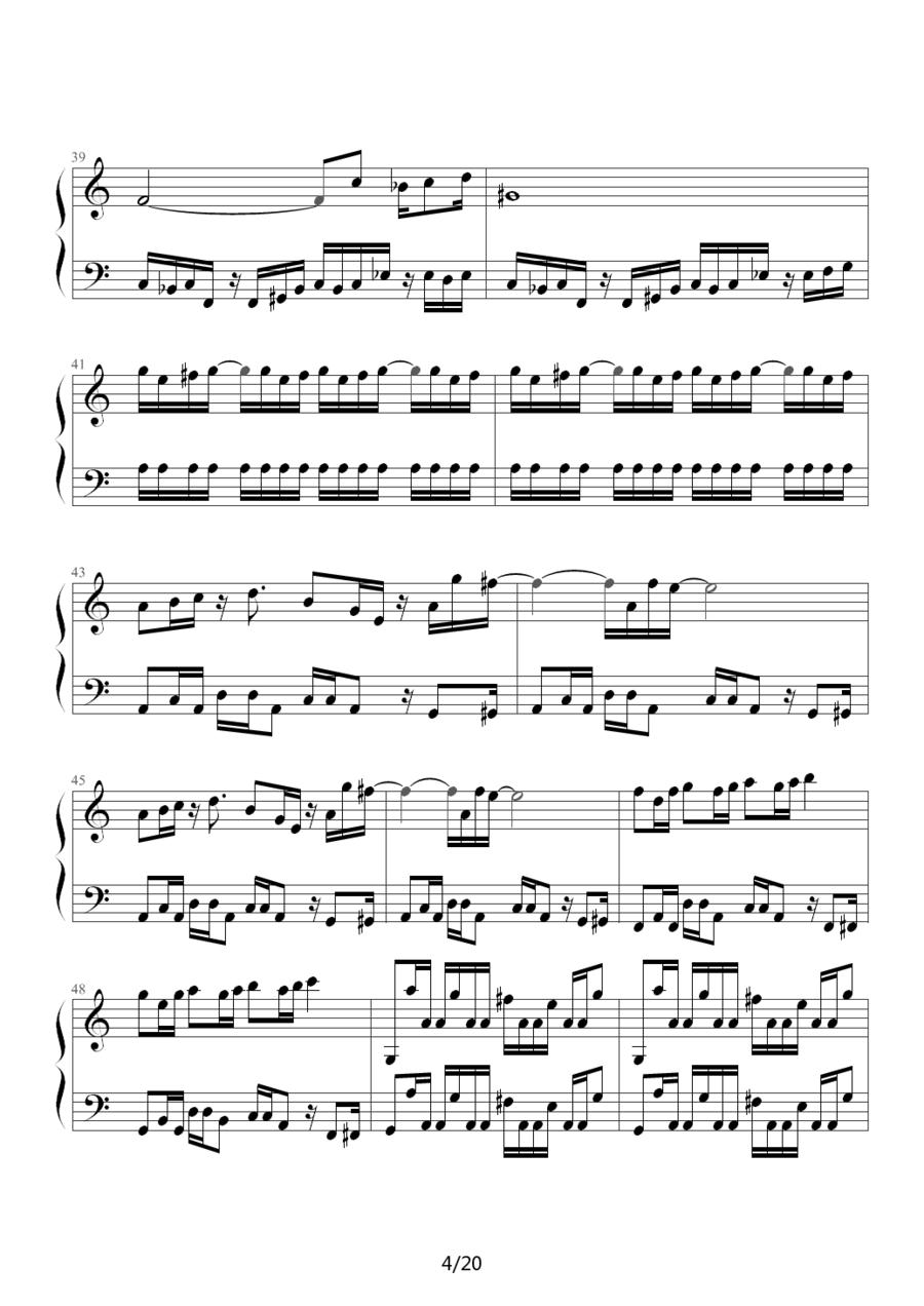 魂斗罗（韦昌宜制谱版）钢琴曲谱（图4）