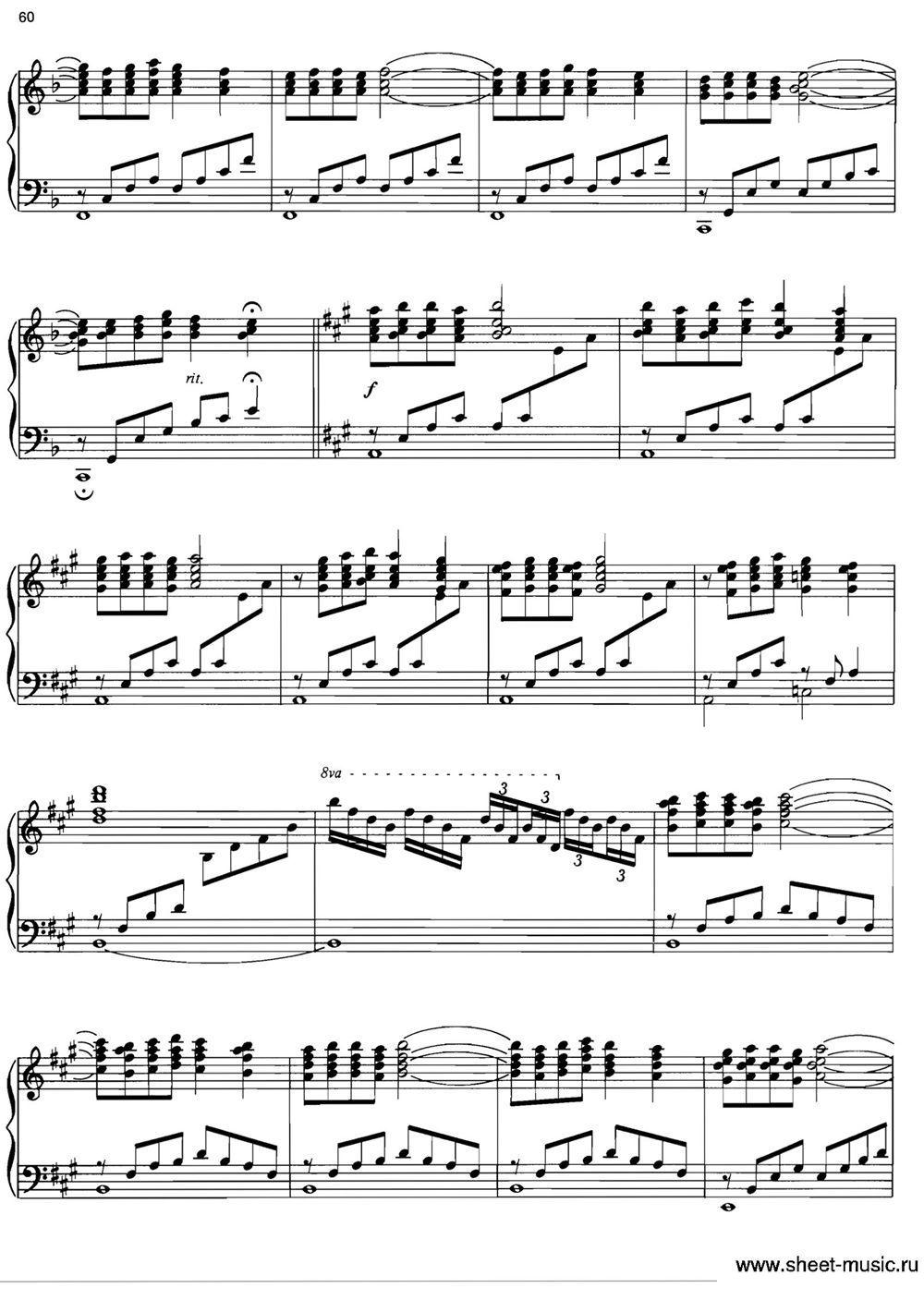 STRANGERS IN THE NIGHT钢琴曲谱（图3）