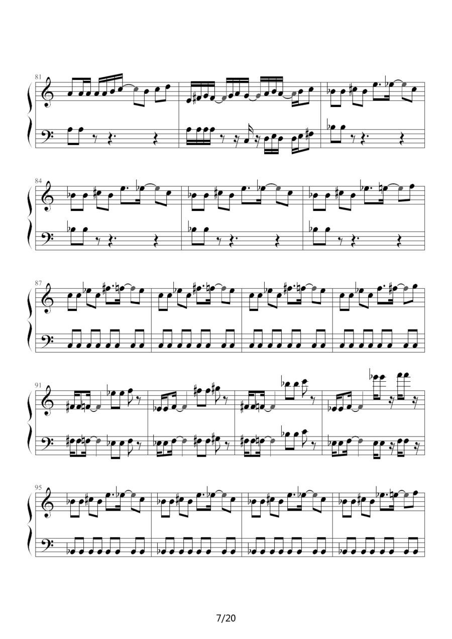 魂斗罗（韦昌宜制谱版）钢琴曲谱（图7）
