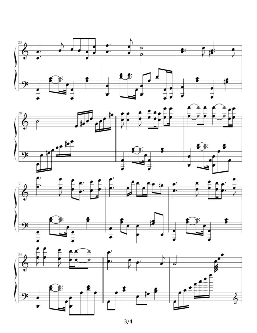 莎芭女王（劳伦特曲、砖头制谱版）钢琴曲谱（图3）