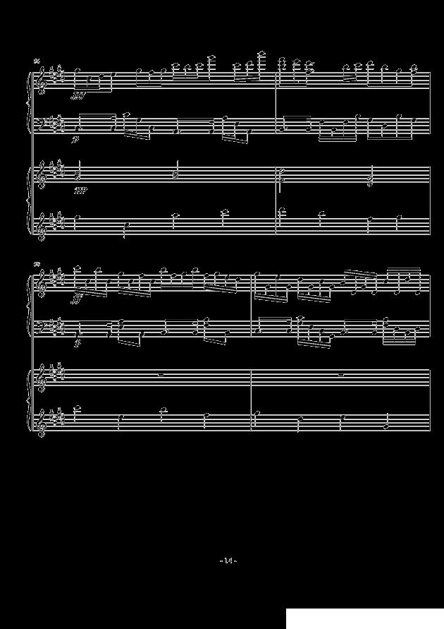 时夏钢琴曲谱（图14）