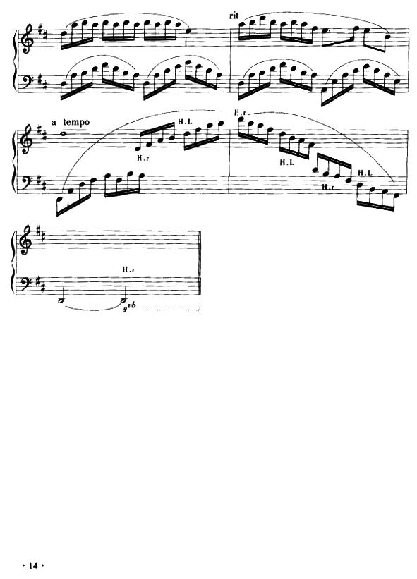 小鱼游钢琴曲谱（图3）