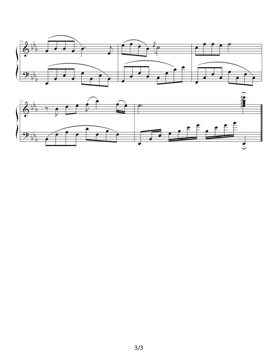 乡音 乡情钢琴曲谱（图3）