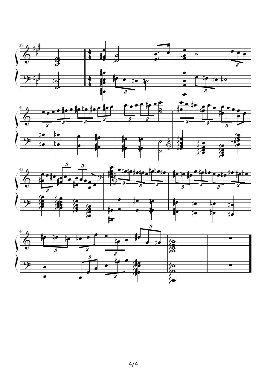 疯狂操琴者钢琴曲谱（图4）