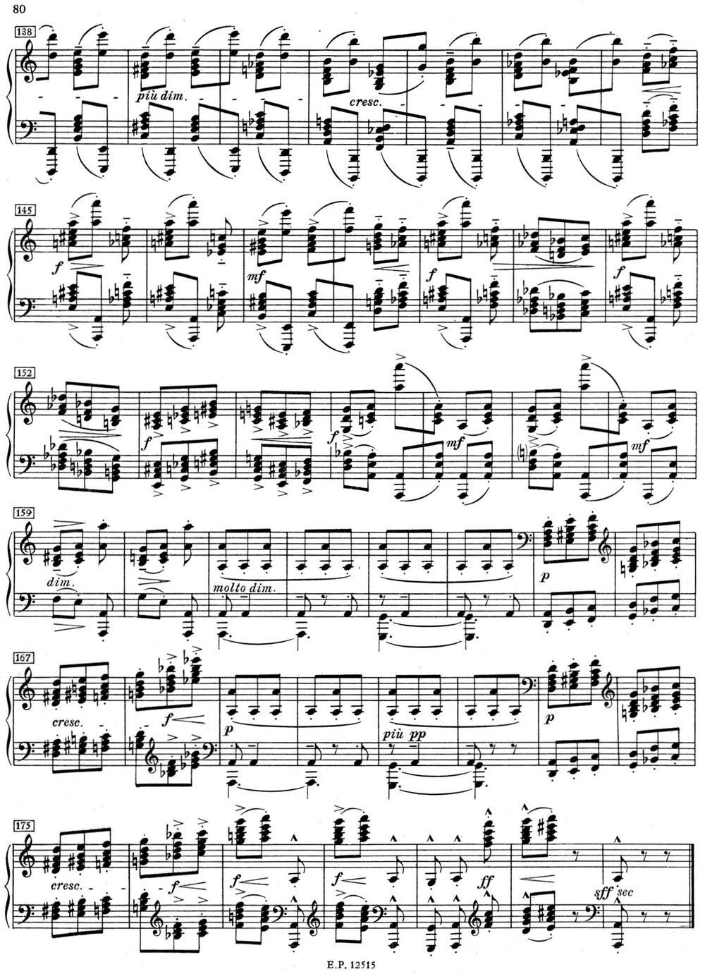 德彪西12首钢琴练习曲（12 和弦练习v1.0 accords）钢琴曲谱（图5）