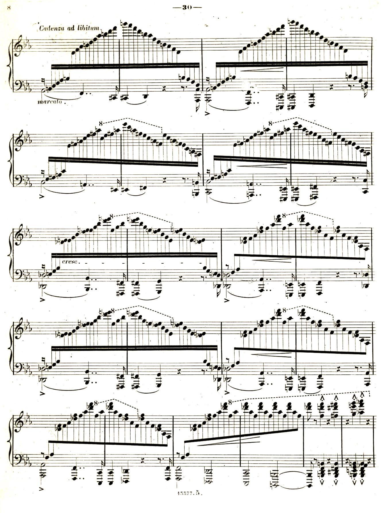 旅行岁月（第一集）瑞士游记（ 5.暴风雨 Orage ）钢琴曲谱（图7）