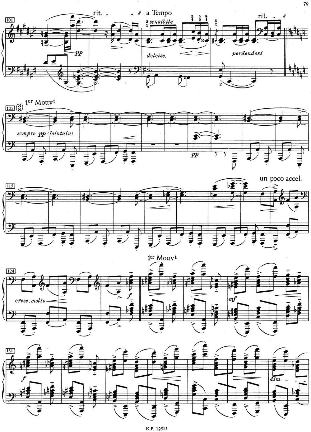 德彪西12首钢琴练习曲（12 和弦练习v1.0 accords）钢琴曲谱（图4）