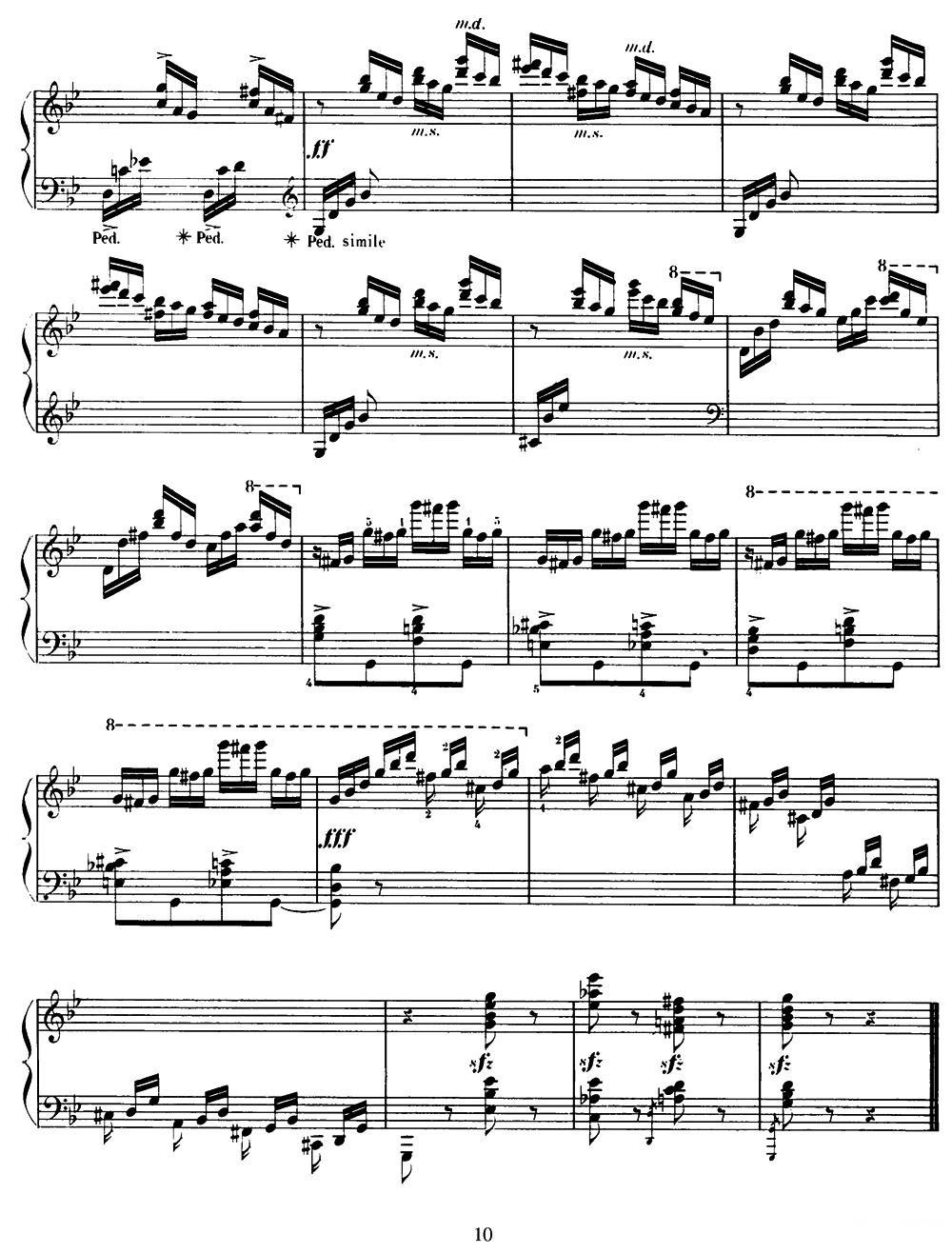 15 Etudes de Virtuosité, Op.72 No.2（十五首钢琴练习曲之二）钢琴曲谱（图5）