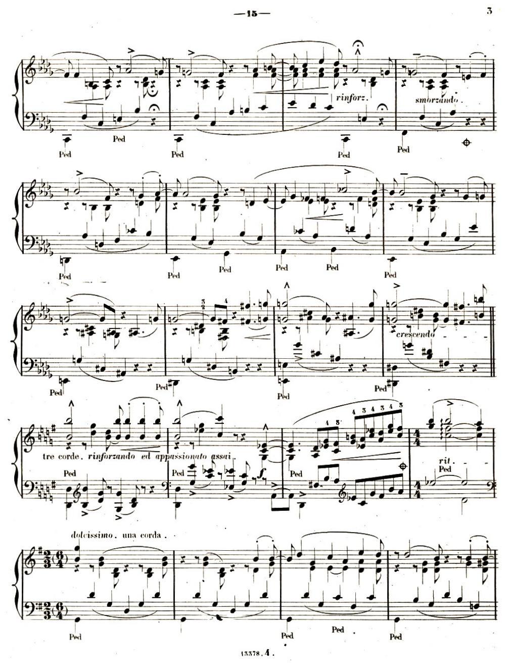 旅行岁月（第二集）意大利游记（4.彼特拉克的十四行诗第47号 Sonetto 47 del Petr钢琴曲谱（图2）