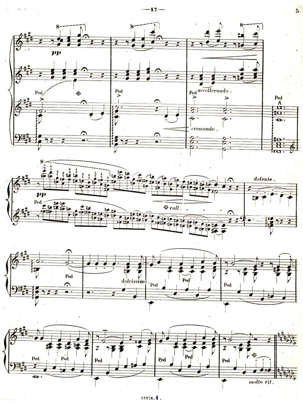 旅行岁月（第二集）意大利游记（4.彼特拉克的十四行诗第47号 Sonetto 47 del Petr钢琴曲谱（图4）