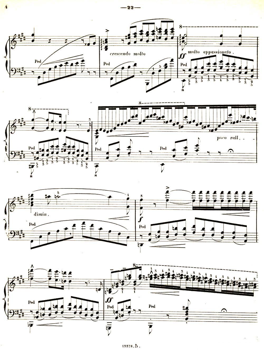 旅行岁月（第二集）意大利游记（（5.彼特拉克的十四行诗第104号 Sonetto 104 del P钢琴曲谱（图3）