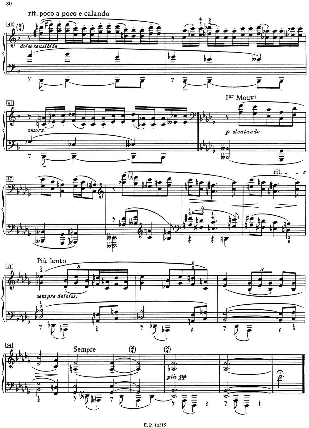 德彪西12首钢琴练习曲（4 六度练习v1.0 sixtes）钢琴曲谱（图4）