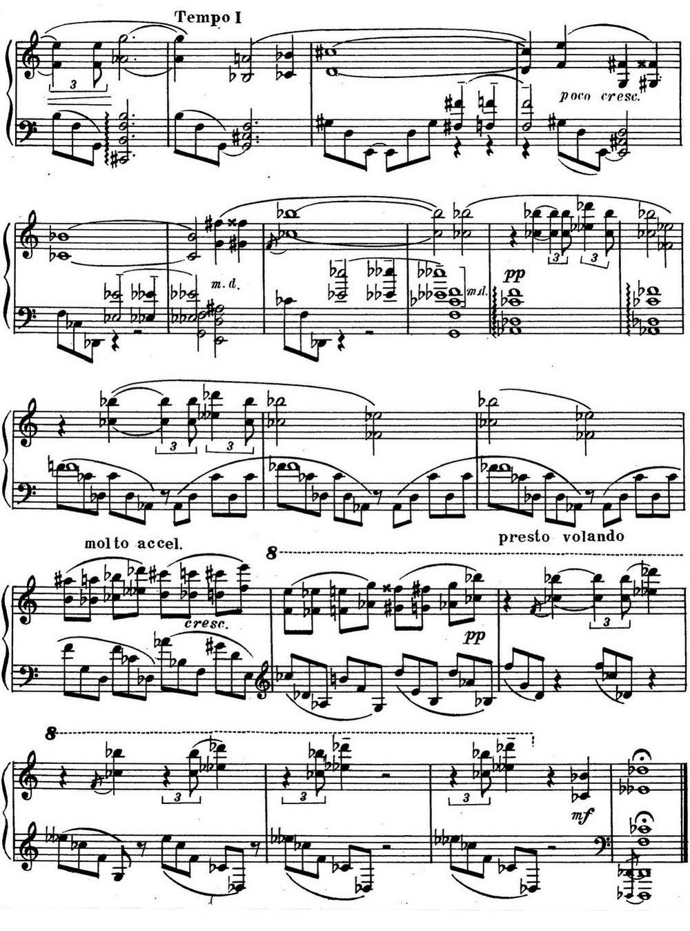 斯克里亚宾3首钢琴练习曲 Op65（No.2）钢琴曲谱（图2）