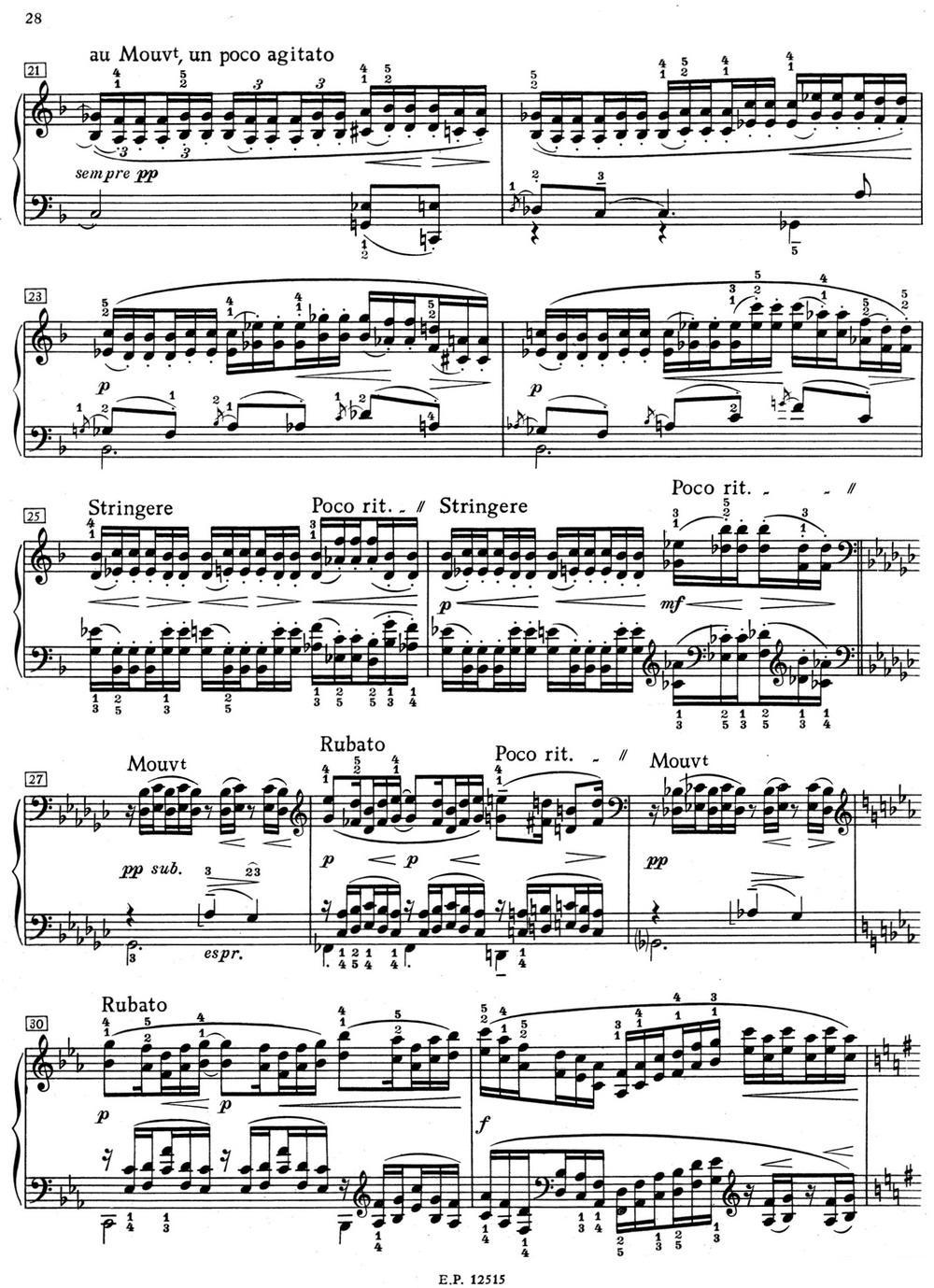 德彪西12首钢琴练习曲（4 六度练习v1.0 sixtes）钢琴曲谱（图2）