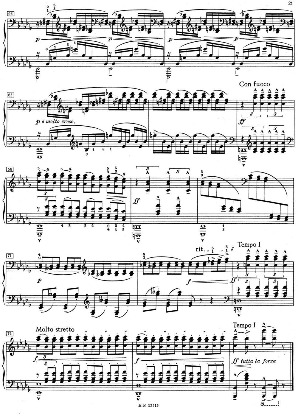 德彪西12首钢琴练习曲（2 三度练习v1.0 tierces）钢琴曲谱（图7）