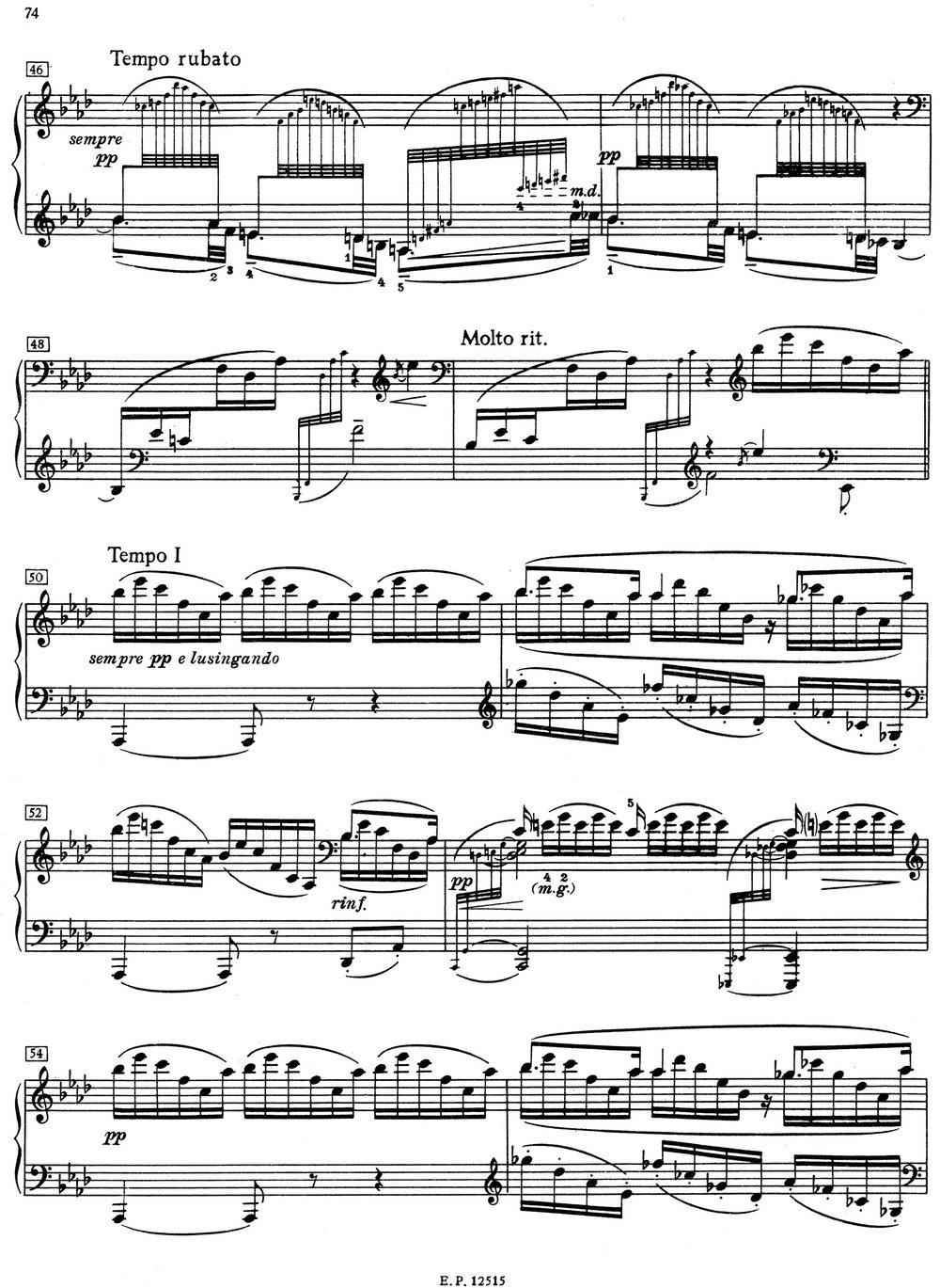德彪西12首钢琴练习曲（11 琶音练习v1.0 arpèges composés）钢琴曲谱（图5）