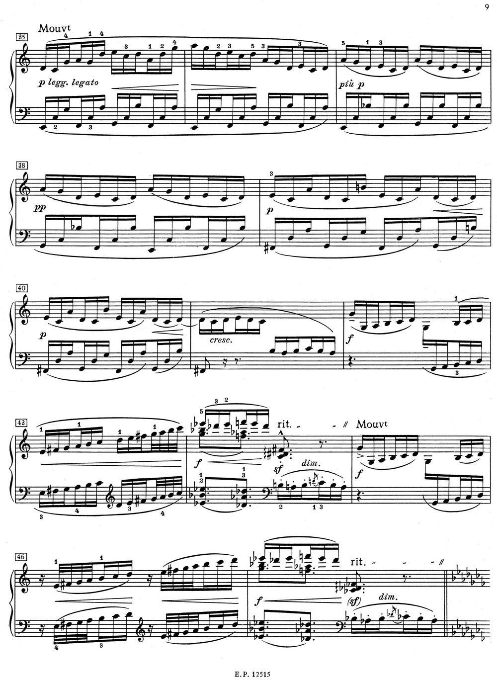 德彪西12首钢琴练习曲（1 五指练习v1.0 cinq doigts）钢琴曲谱（图3）