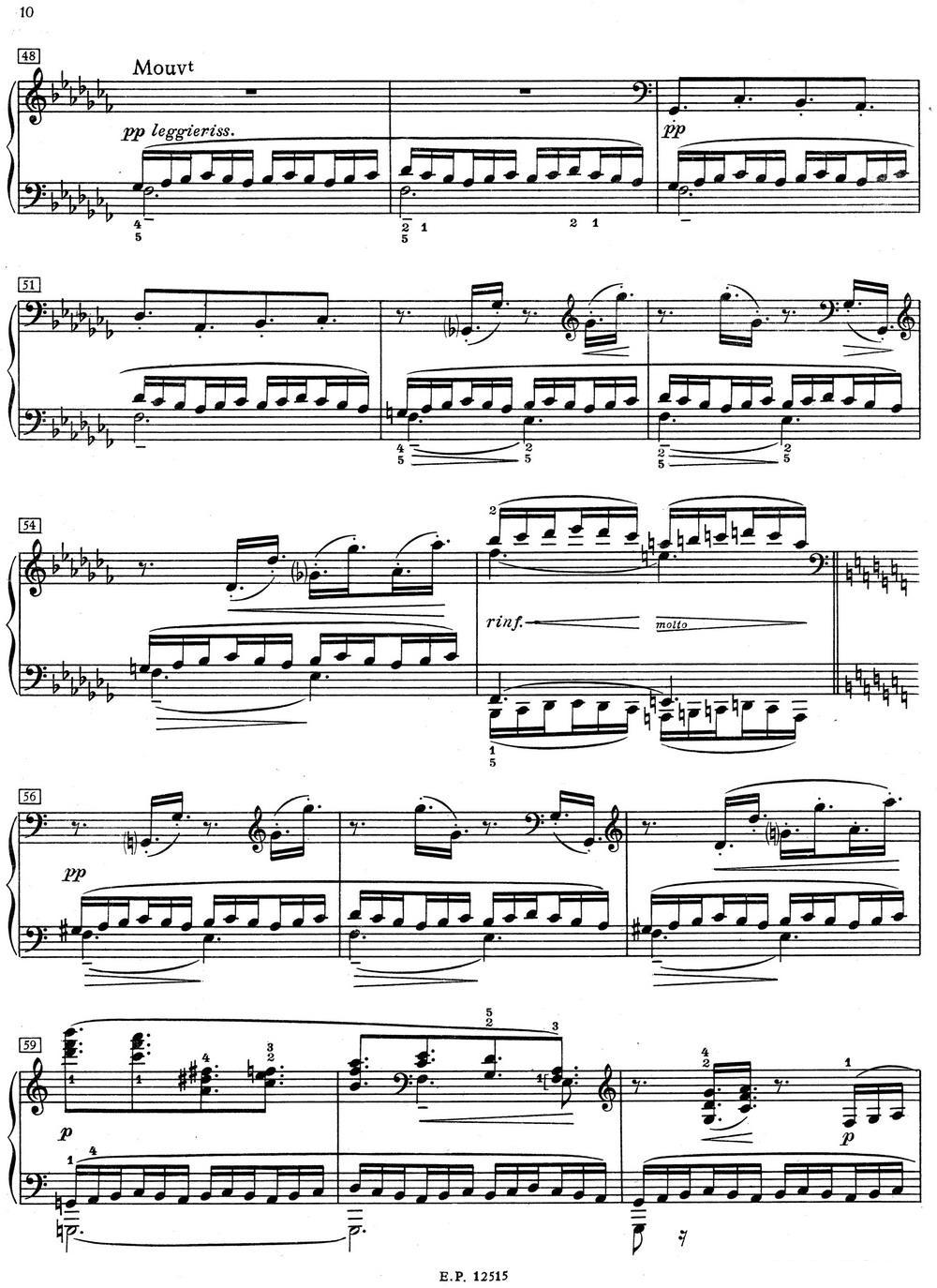 德彪西12首钢琴练习曲（1 五指练习v1.0 cinq doigts）钢琴曲谱（图4）