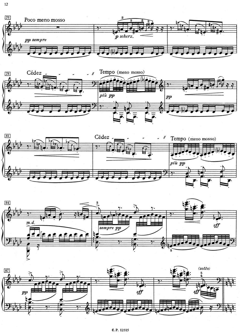 德彪西12首钢琴练习曲（1 五指练习v1.0 cinq doigts）钢琴曲谱（图6）