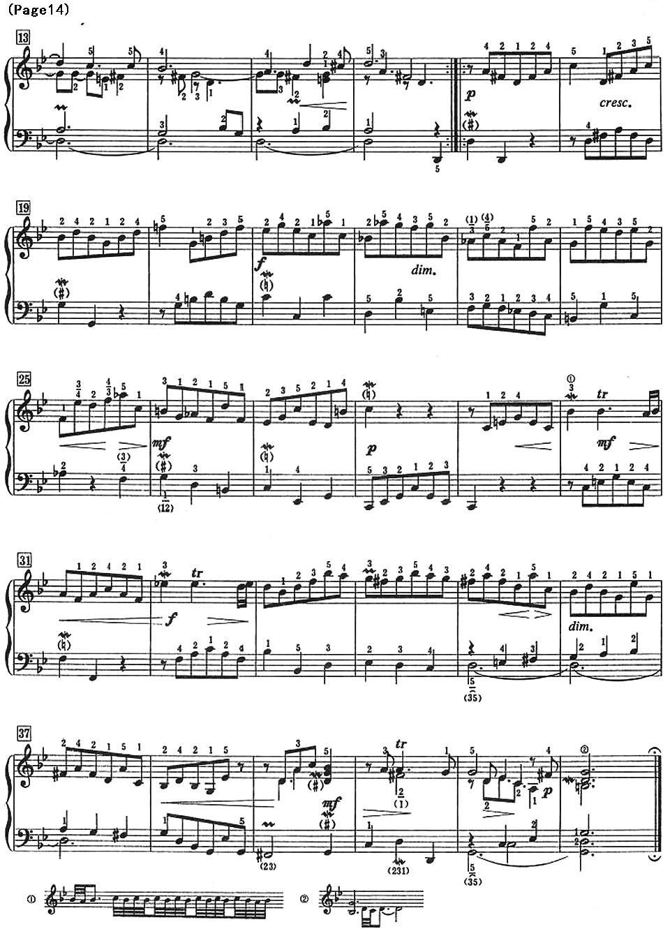 巴赫小前奏曲（NO.9-NO.12）钢琴曲谱（图4）