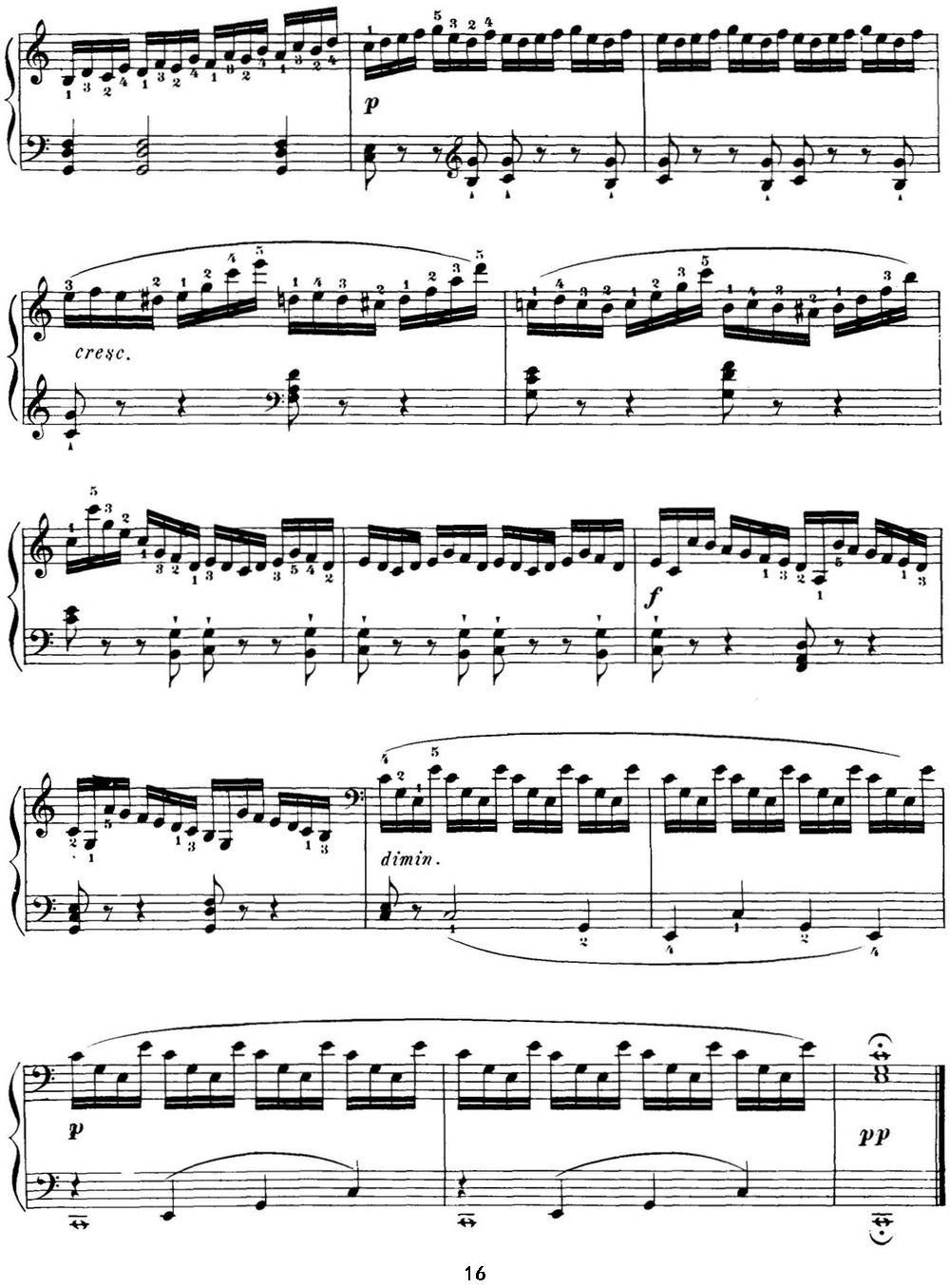 40首车尔尼Op.299钢琴快速练习曲（NO.8）钢琴曲谱（图4）