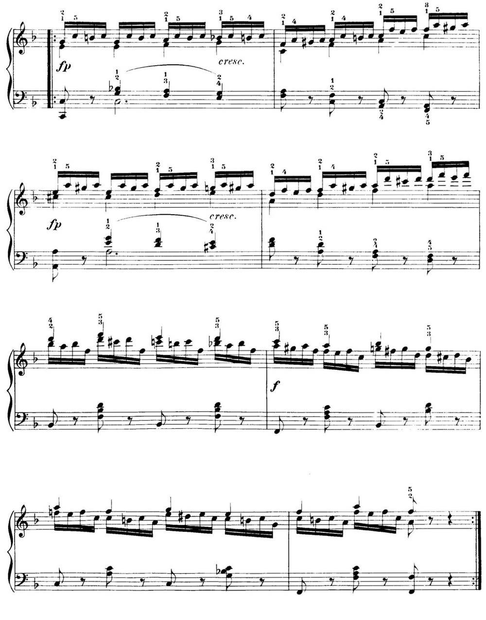 40首车尔尼Op.299钢琴快速练习曲（NO.17）钢琴曲谱（图2）