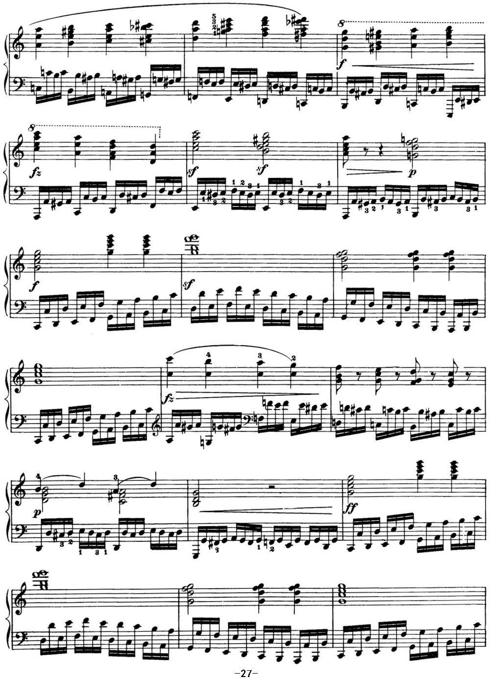 50首车尔尼Op.740钢琴手指灵巧技术练习曲（NO.8）钢琴曲谱（图2）