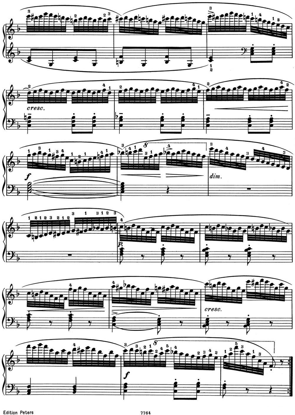 25首车尔尼Op.748练习曲（NO.24）钢琴曲谱（图2）