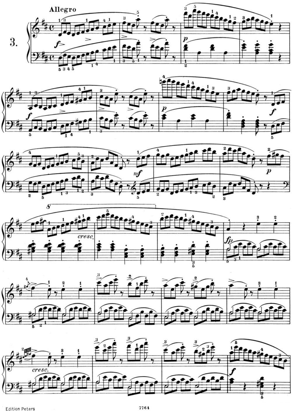 25首车尔尼Op.748练习曲（NO.3）钢琴曲谱（图1）