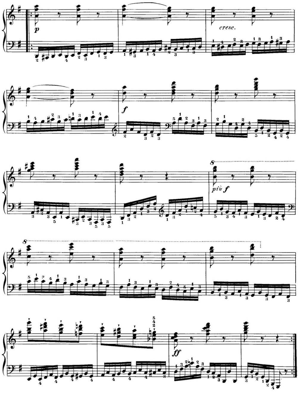 40首车尔尼Op.299钢琴快速练习曲（NO.18）钢琴曲谱（图2）