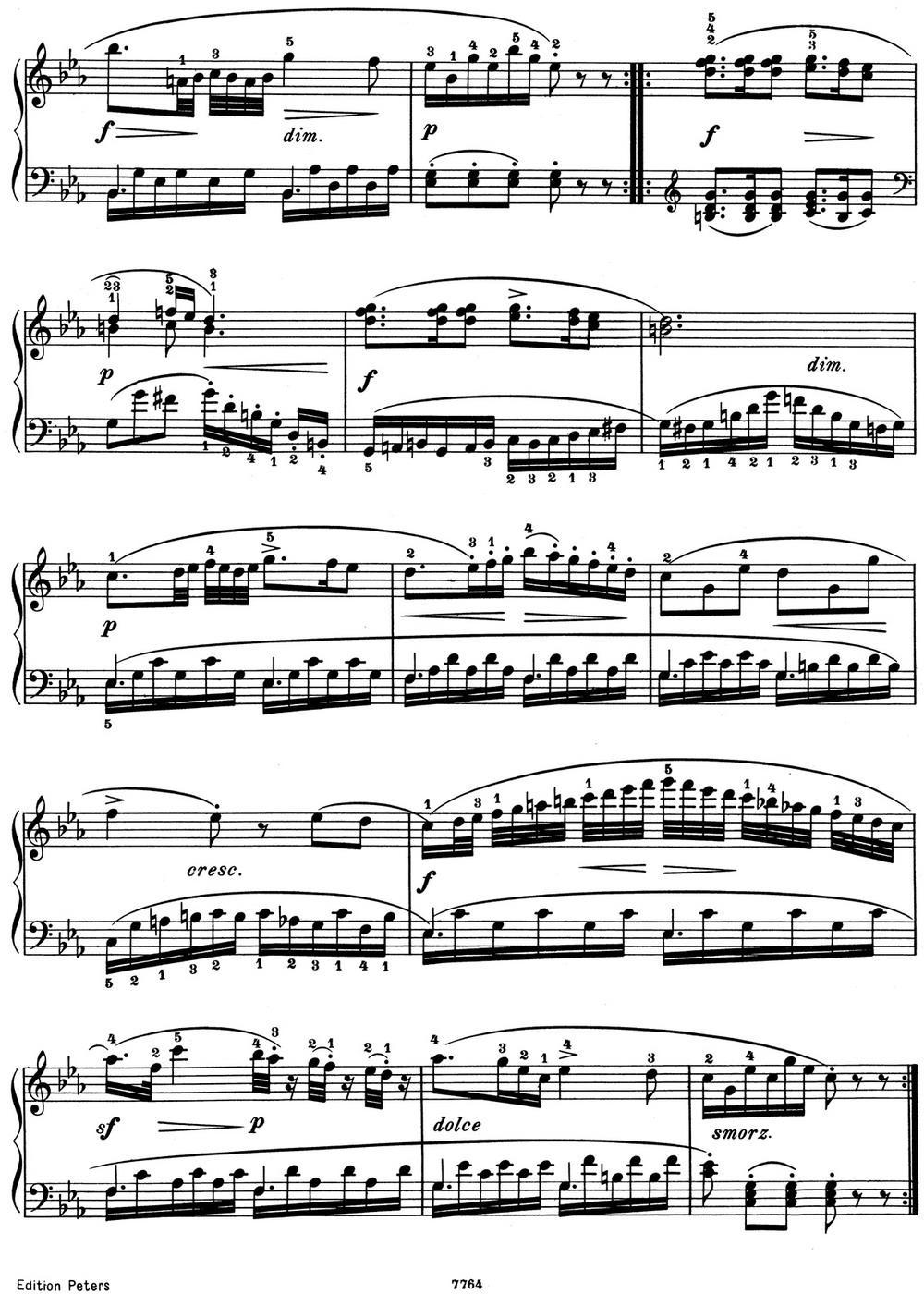 25首车尔尼Op.748练习曲（NO.22）钢琴曲谱（图2）