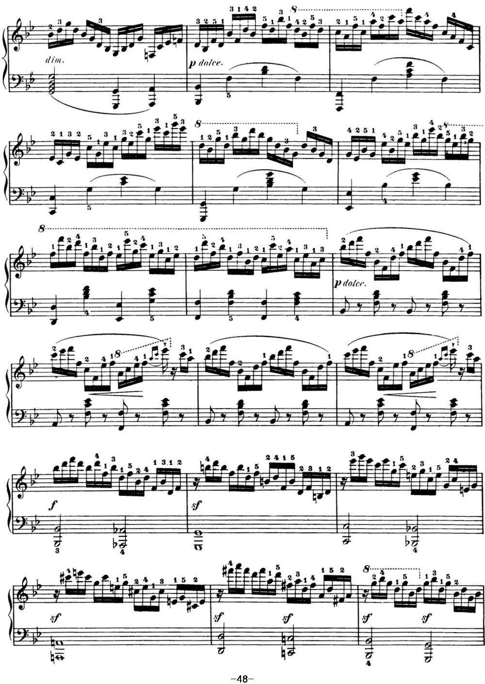 50首车尔尼Op.740钢琴手指灵巧技术练习曲（NO.14）钢琴曲谱（图2）