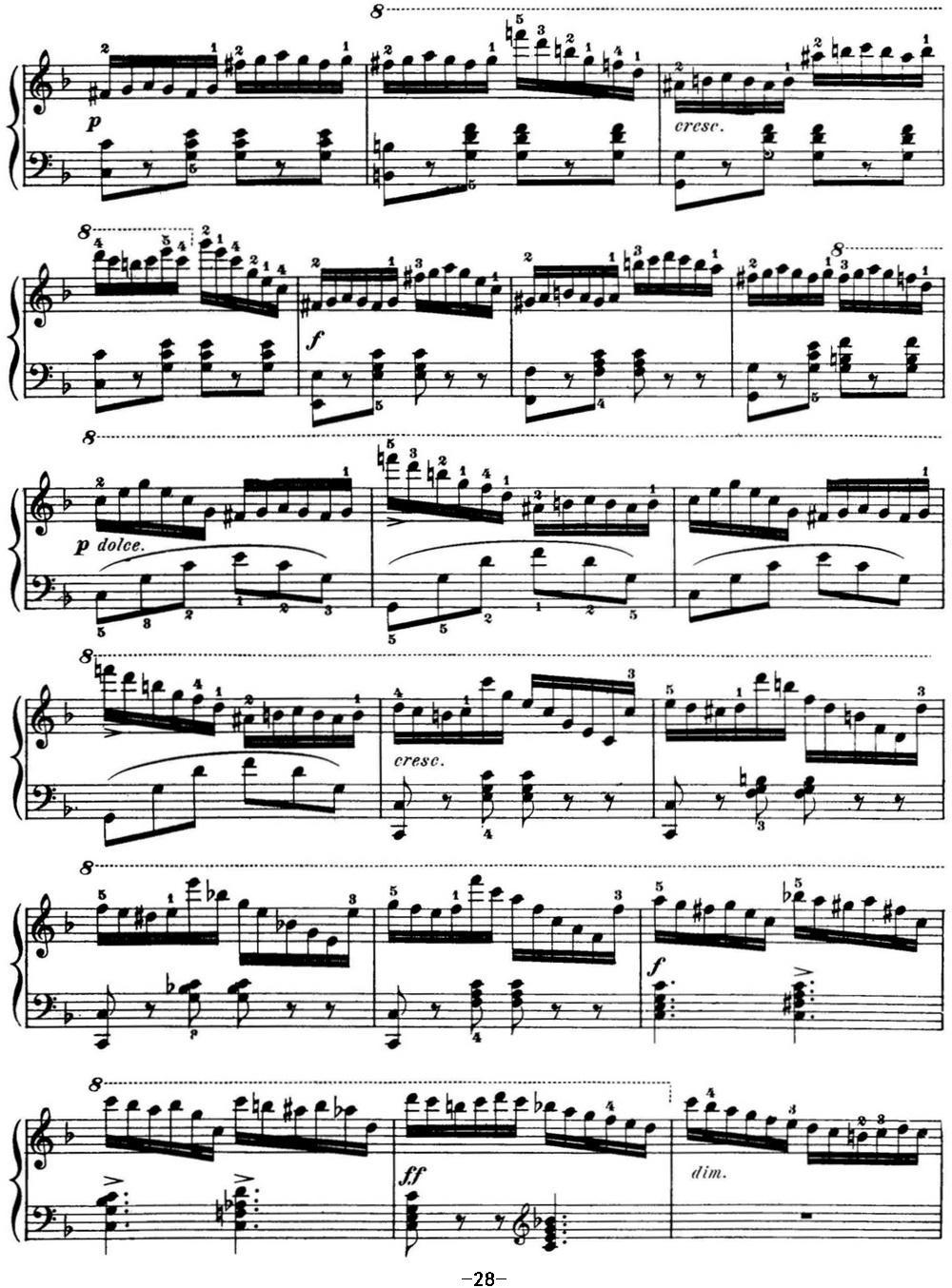 50首车尔尼Op.740钢琴手指灵巧技术练习曲（NO.42）钢琴曲谱（图2）