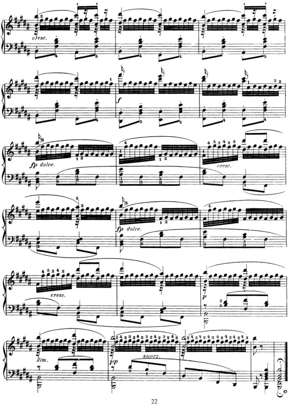50首车尔尼Op.740钢琴手指灵巧技术练习曲（NO.22）钢琴曲谱（图4）