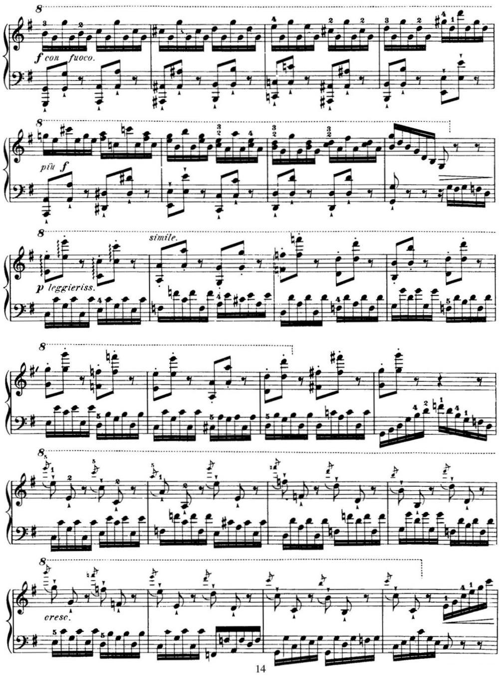 50首车尔尼Op.740钢琴手指灵巧技术练习曲（NO.20）钢琴曲谱（图2）