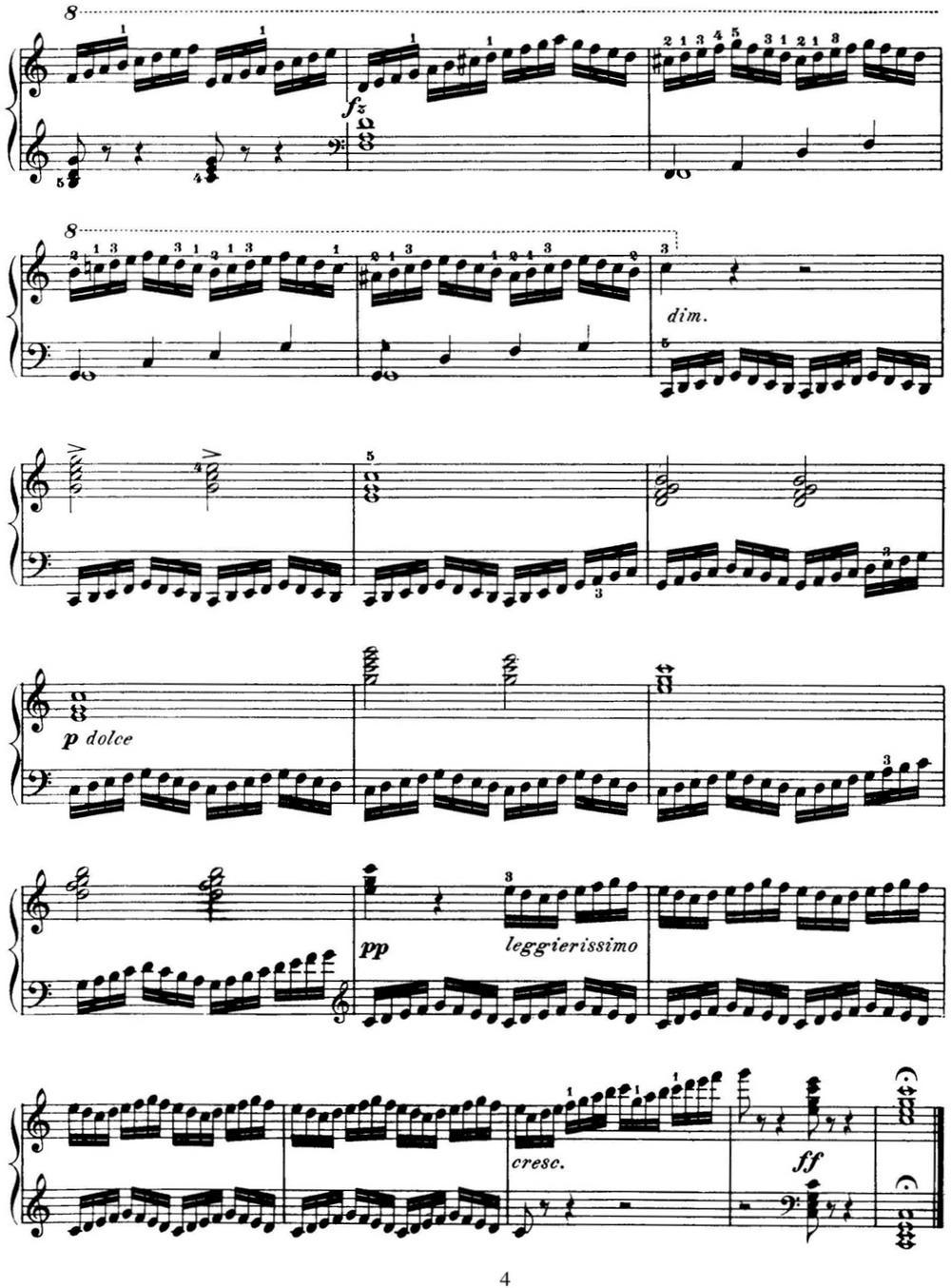 50首车尔尼Op.740钢琴手指灵巧技术练习曲（NO.1）钢琴曲谱（图4）