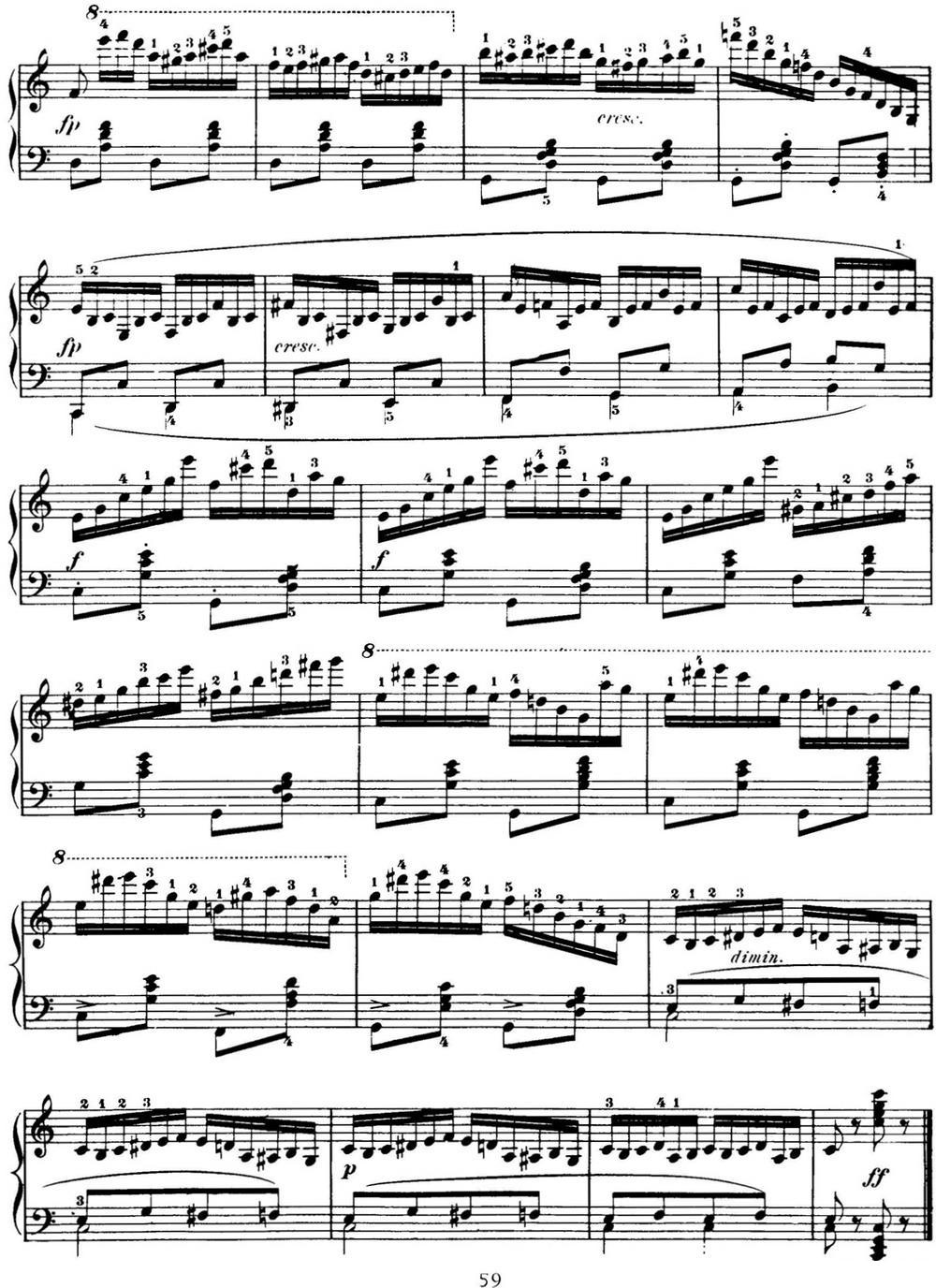 50首车尔尼Op.740钢琴手指灵巧技术练习曲（NO.16）钢琴曲谱（图4）
