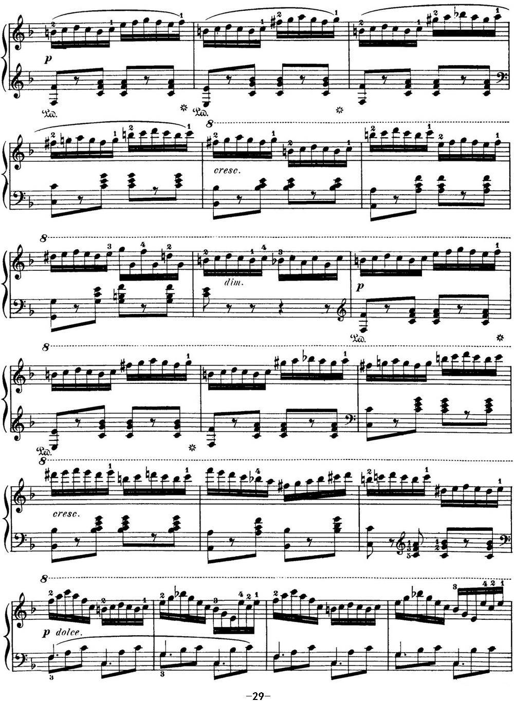 50首车尔尼Op.740钢琴手指灵巧技术练习曲（NO.42）钢琴曲谱（图3）