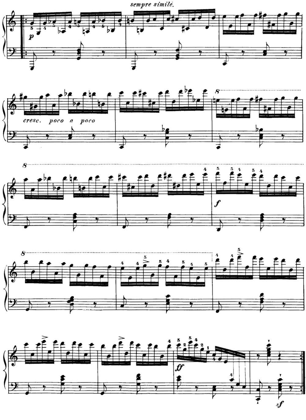 40首车尔尼Op.299钢琴快速练习曲（NO.28）钢琴曲谱（图2）