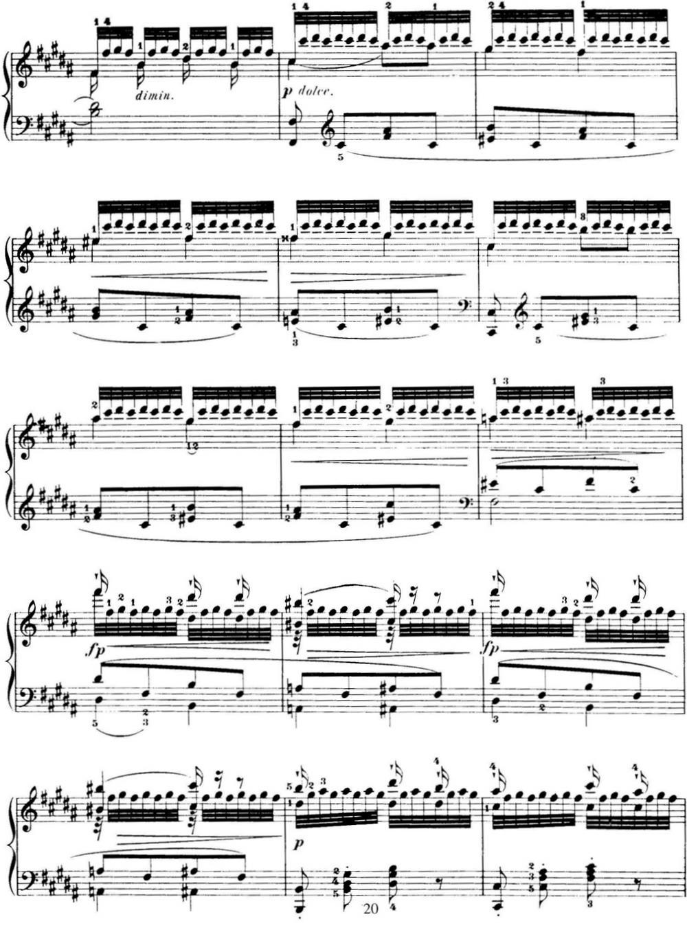 50首车尔尼Op.740钢琴手指灵巧技术练习曲（NO.22）钢琴曲谱（图2）