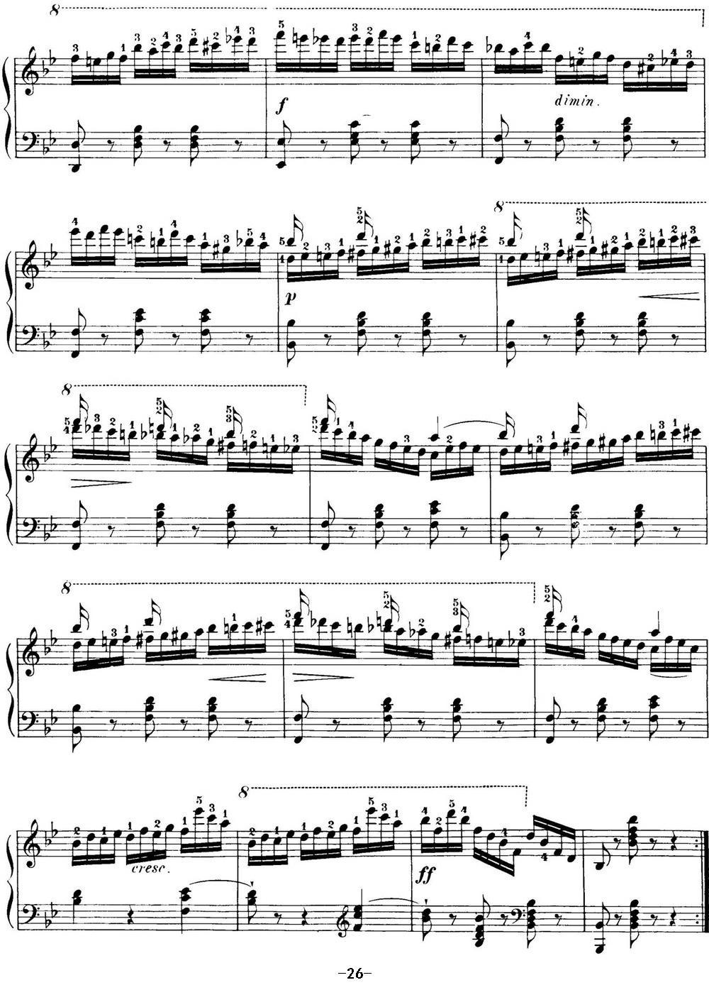 40首车尔尼Op.299钢琴快速练习曲（NO.31）钢琴曲谱（图4）