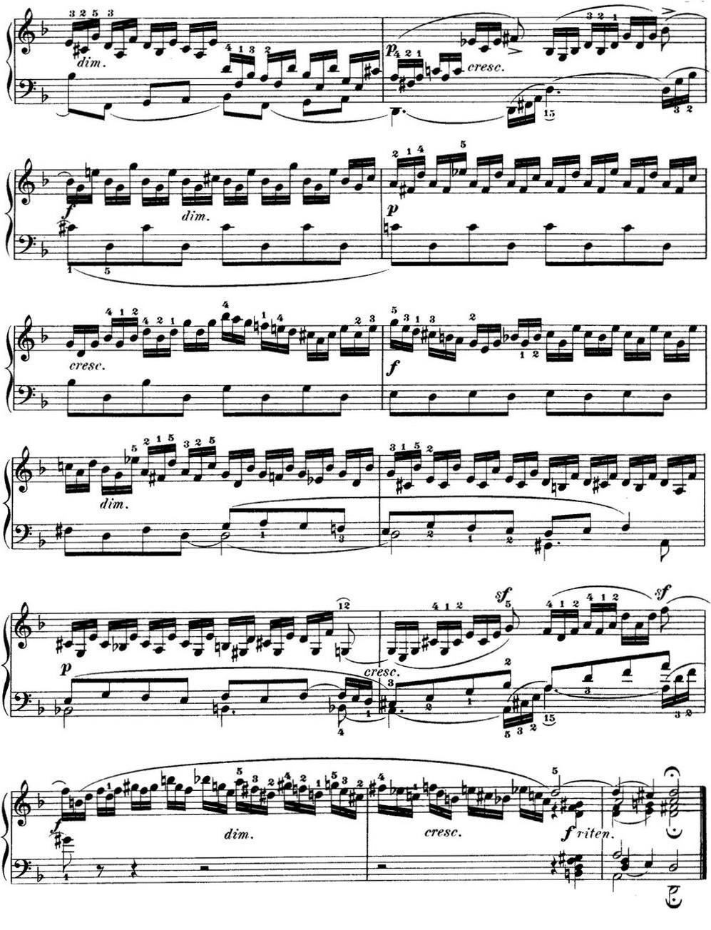 巴赫《平均律钢琴曲集·第一卷》之前奏曲（NO.6）钢琴曲谱（图2）