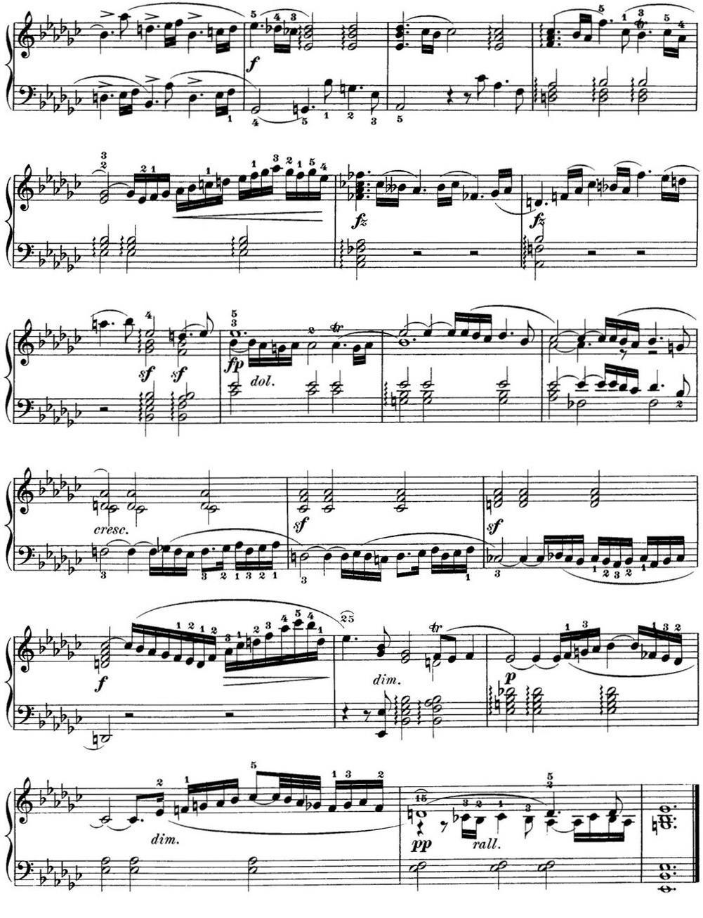 巴赫《平均律钢琴曲集·第一卷》之前奏曲（NO.8）钢琴曲谱（图2）