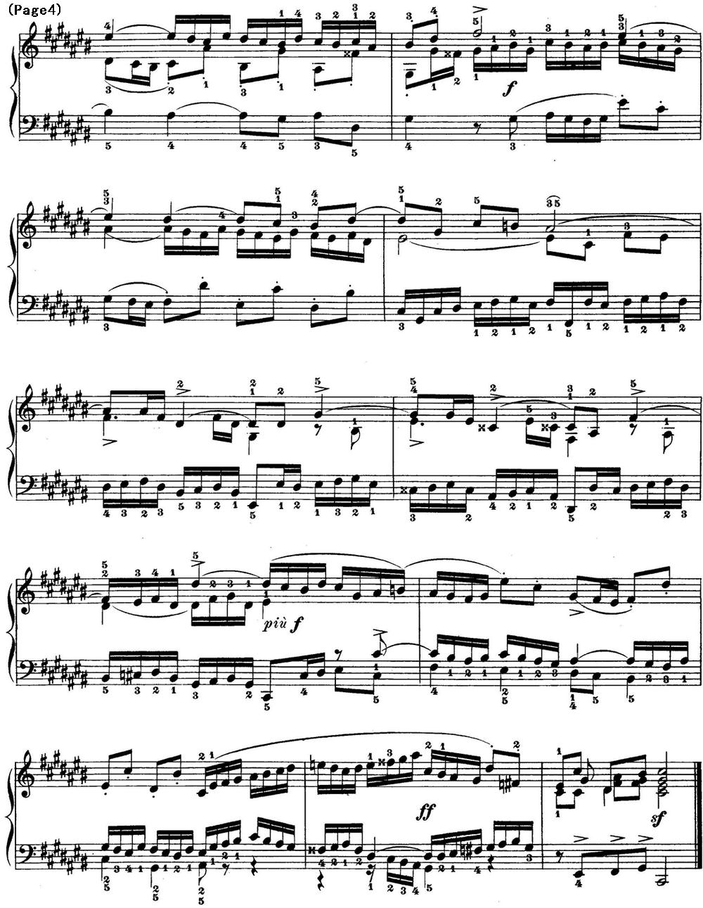 巴赫《平均律钢琴曲集·第一卷》之赋格曲（NO.3）钢琴曲谱（图4）