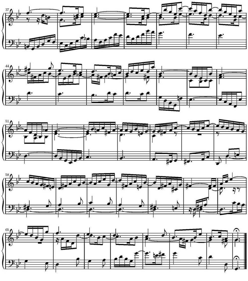 15首巴赫三部创意曲集（NO.11）钢琴曲谱（图2）