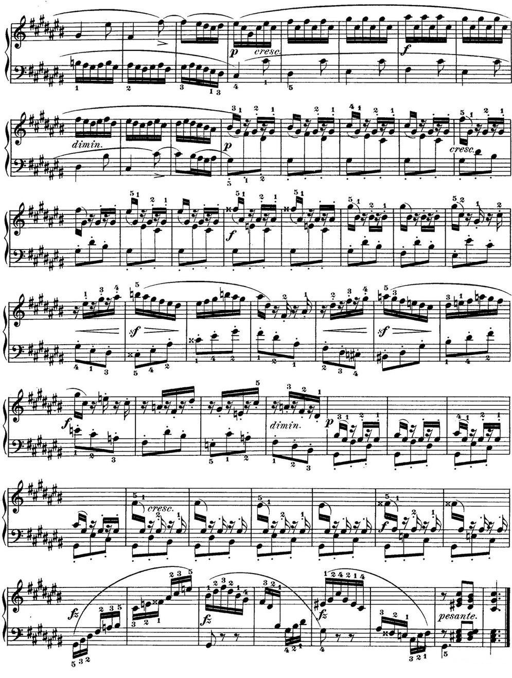 巴赫《平均律钢琴曲集·第一卷》之前奏曲（NO.3）钢琴曲谱（图2）