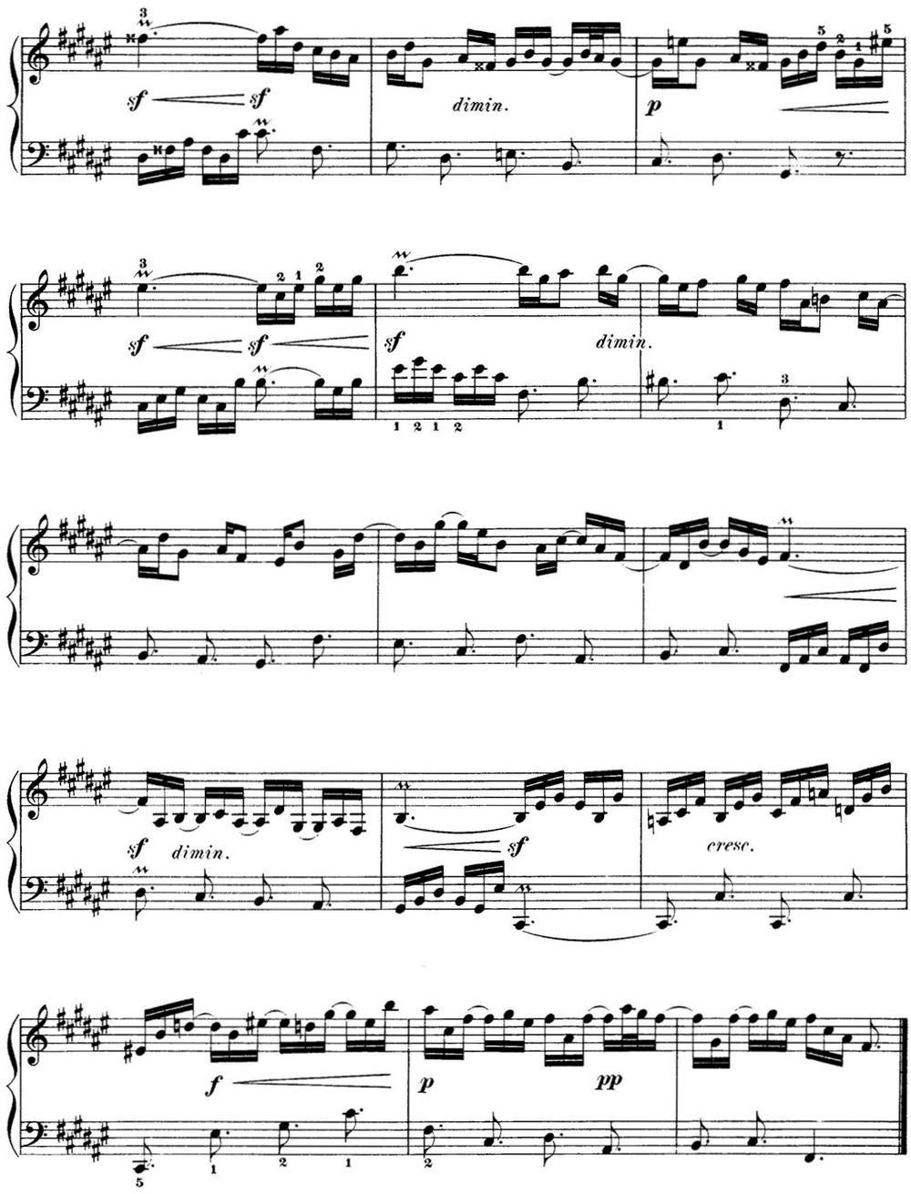 巴赫《平均律钢琴曲集·第一卷》之前奏曲（NO.13）钢琴曲谱（图2）